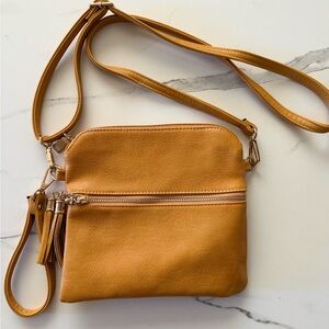 Stylish Tan Crossbody Bag
